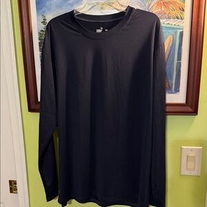 Men's Black Dri-Fit Long Sleeve Shirt
